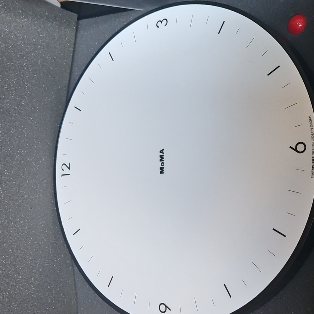 MOMA Minimalist Modern Designer Timesphere Wall Clock - Gideon Dagan
